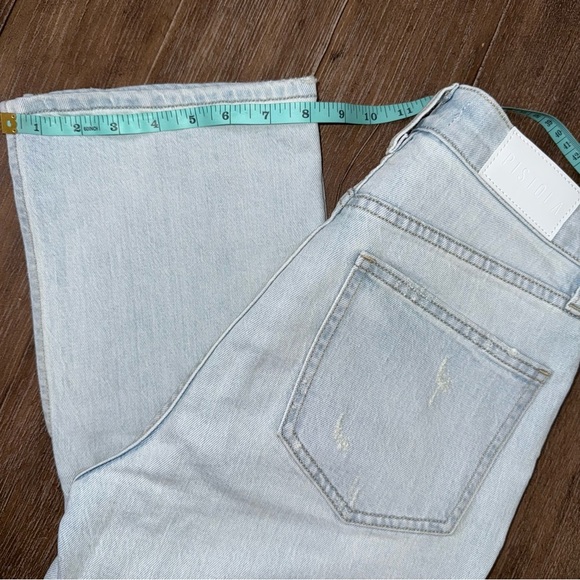 Pistola High Rise Jean Straight leg Side Split Light Blue Women’s 26 - Picture 3 of 13